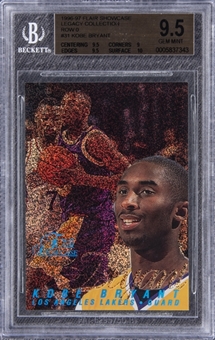 1996-97 Flair Showcase Legacy Collection Row 0 #31 Kobe Bryant Rookie Card (#111/150) – Scarce "Blue Letter"/Missing "Legacy Collection" Stamp Variation – BGS GEM MINT 9.5